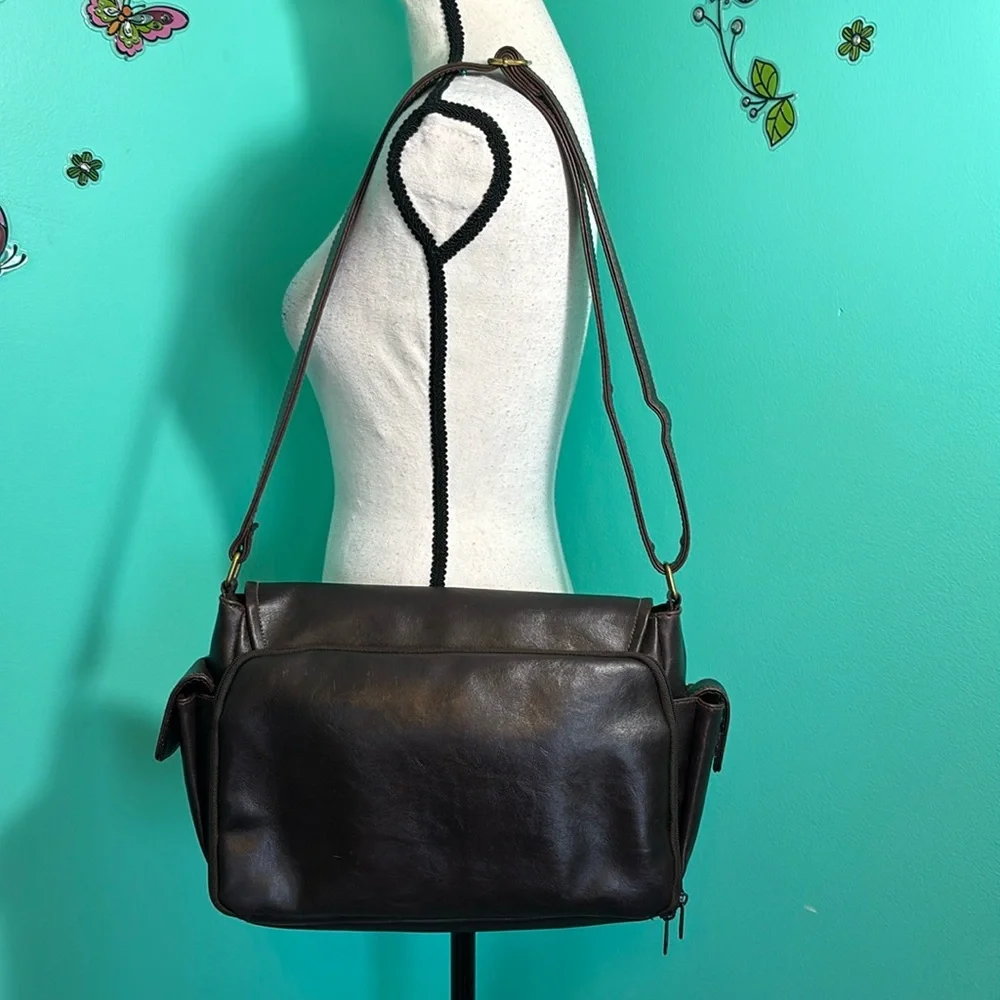 Faux leather Messenger/hand Bag